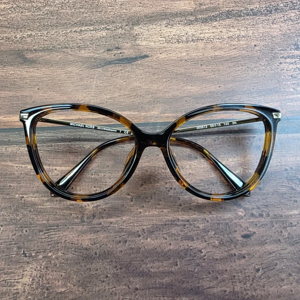 Michael Kors MK2184U Dupont Dark Tortoise‎ Gold Cat Eye Eyeglasses 58-15-140